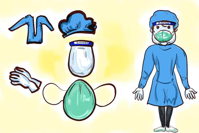 漫畫圖解 志愿者與醫(yī)護(hù)人員防護(hù)用品使用指南